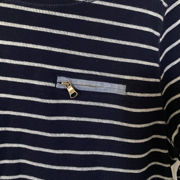 Lauren jeans Co. Ralph Lauren Large long sleeve tshirt navy white nautical - Picture 2 of 4